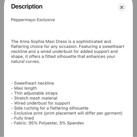 New peppermayo light blue maxi dress - Picture 5 of 6